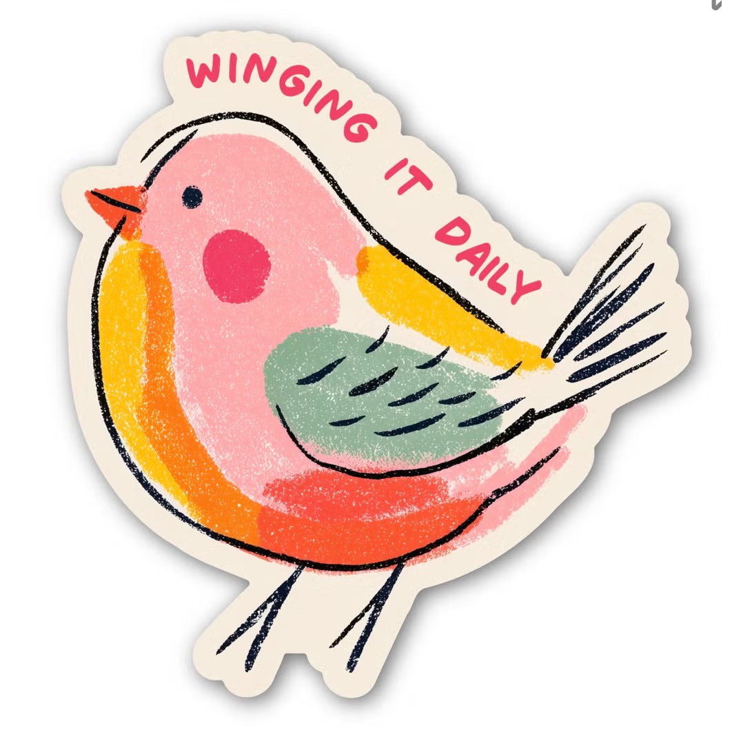 Winging It Daily Sticker by Inviting Affairs Paperie