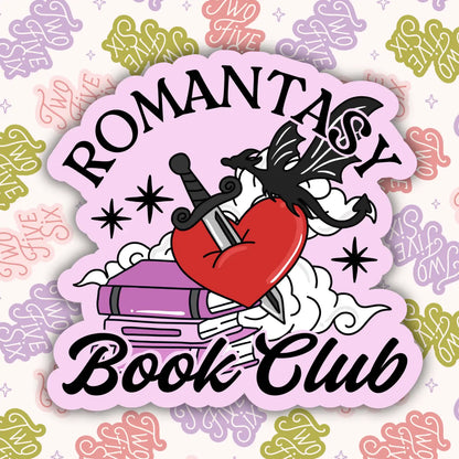 Romantasy Book Club Sticker by 256 Craft Co