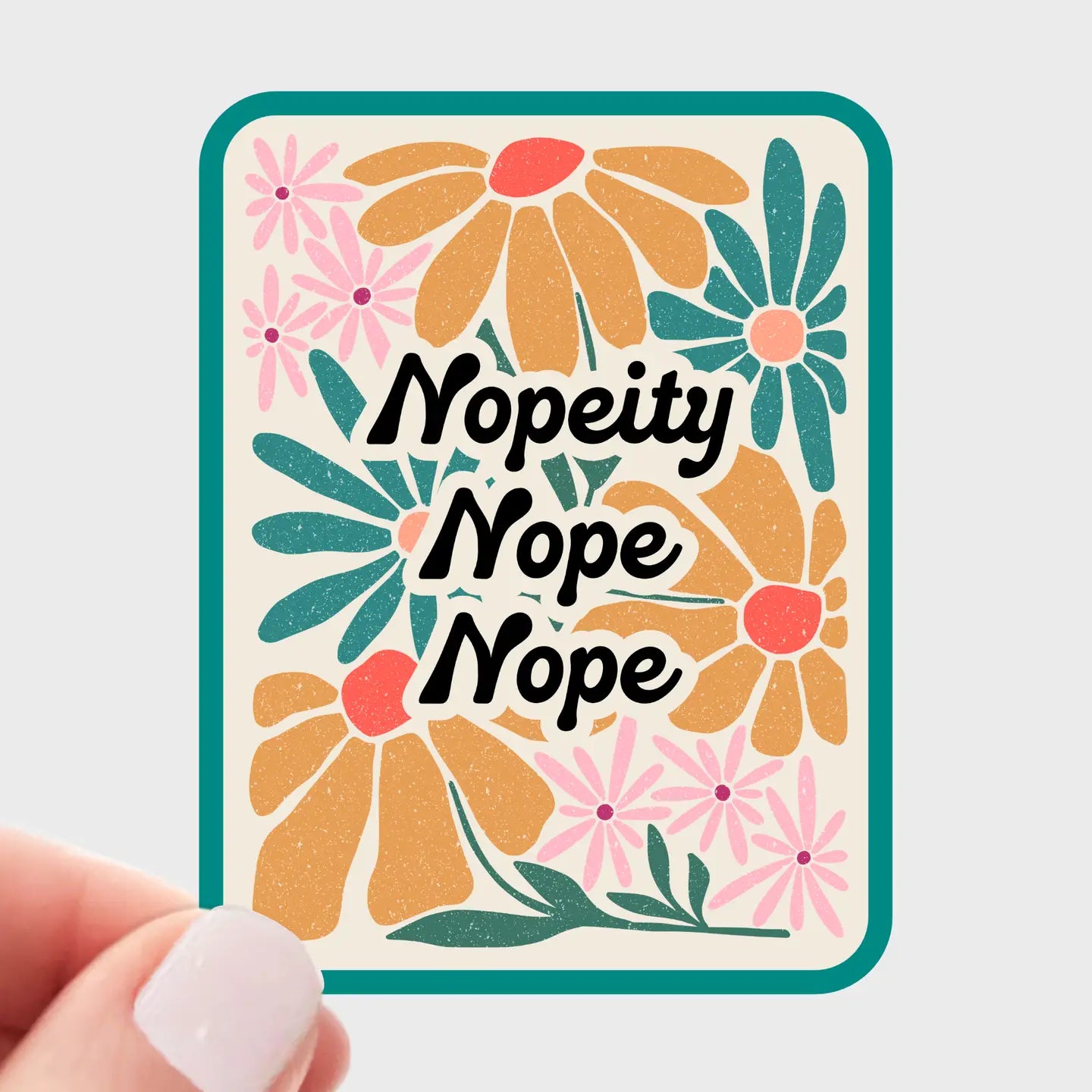Nopeity Nope Nope Sticker by Yarnival