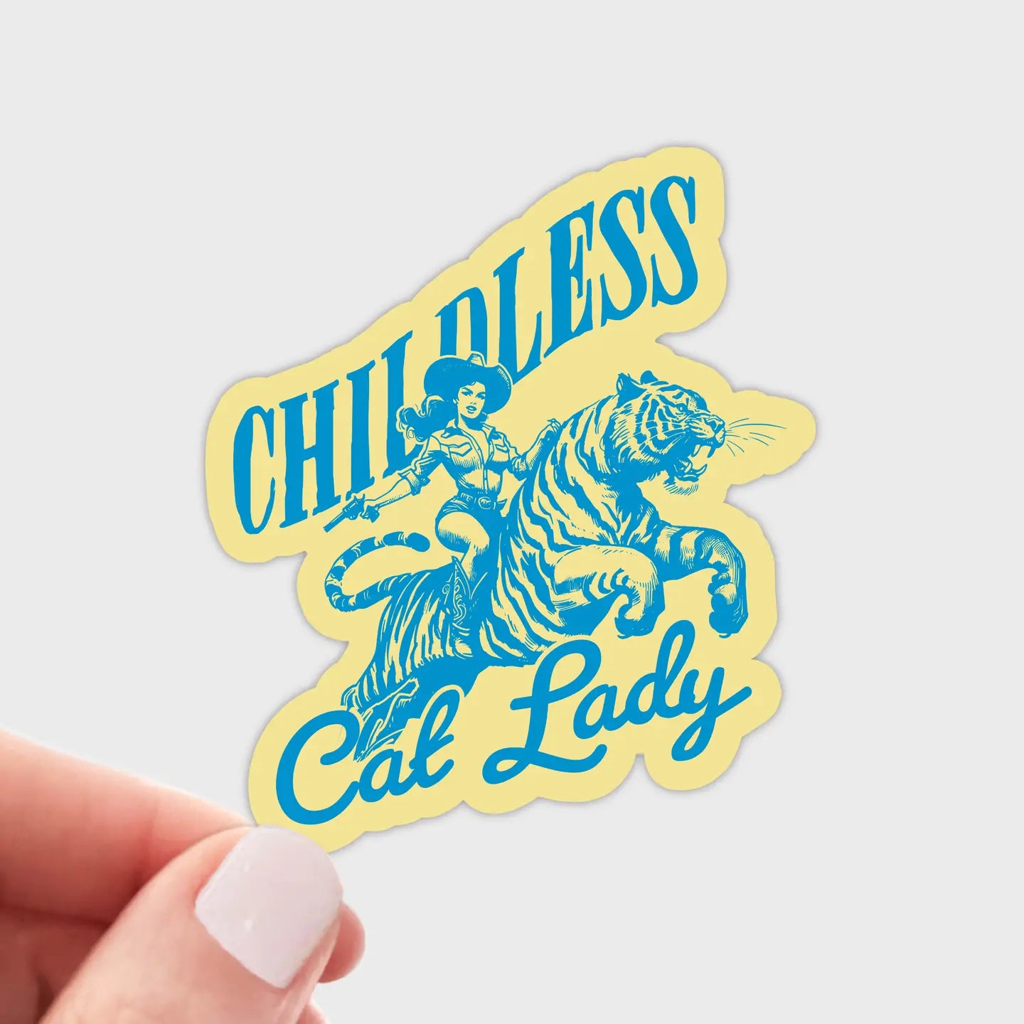 Childless Cat Lady - Sticker by Yarnival Stickers