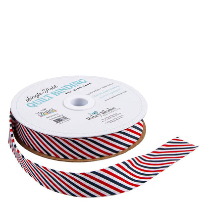 Single Fold Bias Binding by Riley Blake Patriotic Stripes