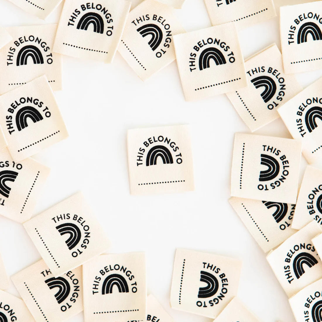 This Belongs To Organic Cotton Labels by Sarah Hearts