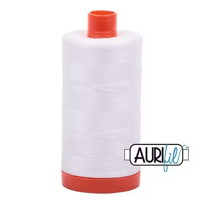 Aurifil 2021 Natural White 50wt Cotton Large Spool