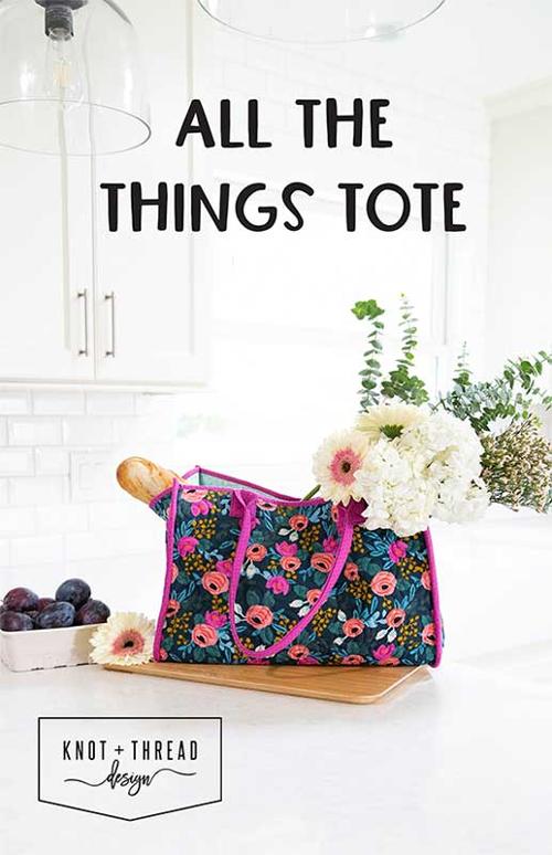 All The Things Tote Paper Pattern by Knot and Thread