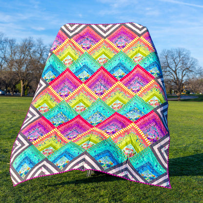 Personal Destash: Tula Pink Rainbow Finished Quilt