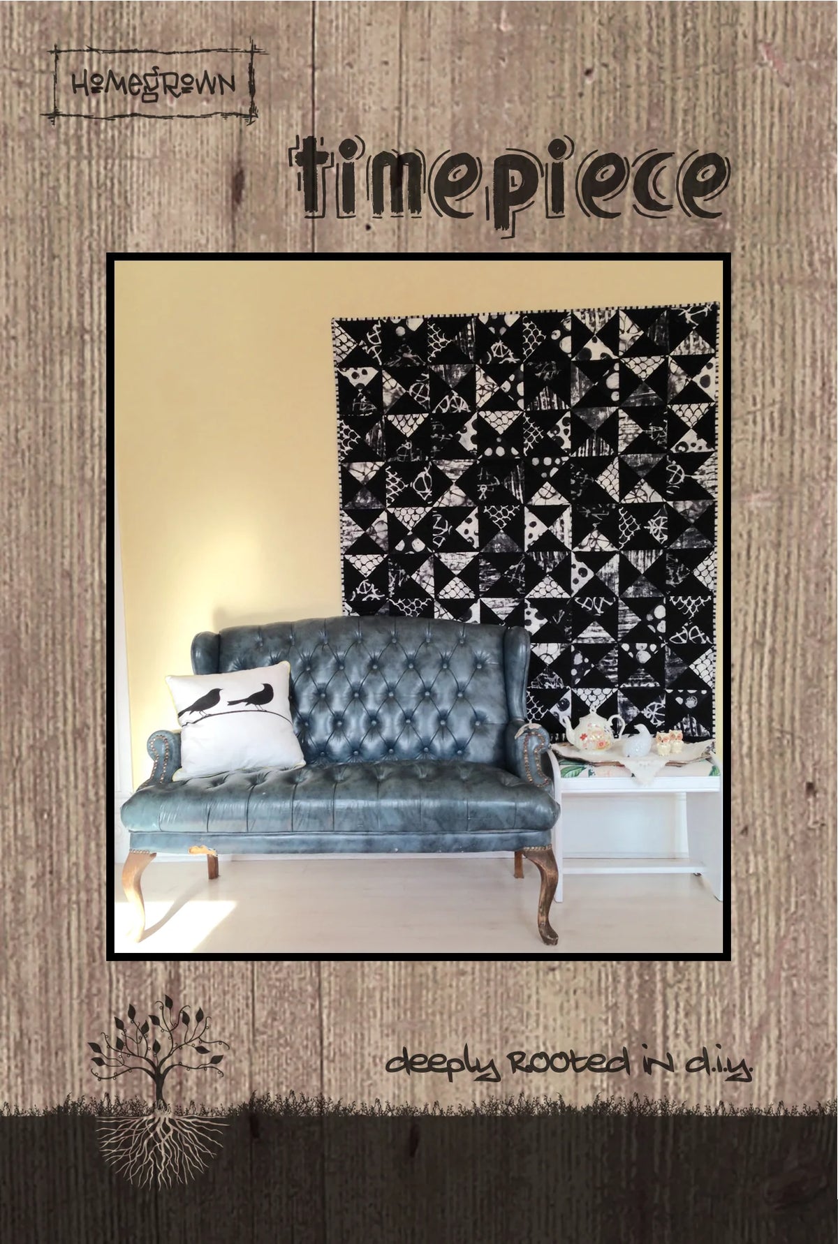 Timepiece Quilt Pattern by Homegrown for Villa Rosa Designs