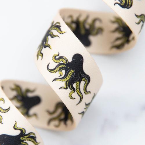 1.5" Mystery Ink Webbing by Sarah Watts for Stitch Supply