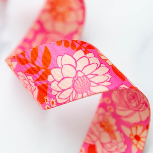 1.5" Vintage Floral Webbing by Melody Miller for Stitch Supply