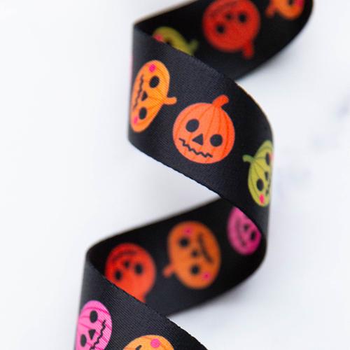 1.5" Pumpkin Party Webbing by Alexia Abegg for Stitch Supply