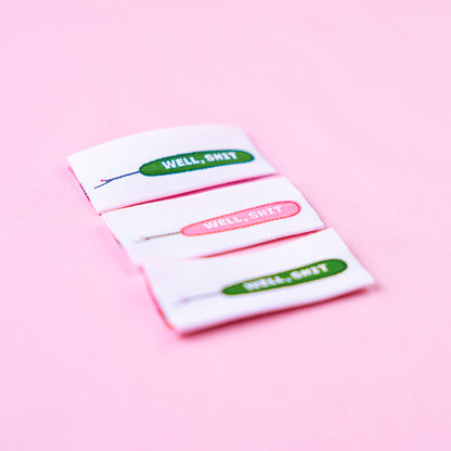 Well, Shit - Designer Sewing Labels by Kati Cupcake