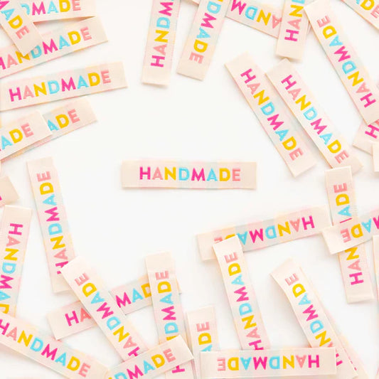 Colorful Handmade Woven Labels by Sarah Hearts