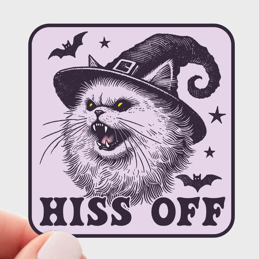 Hiss Off - Sticker by Yarnival