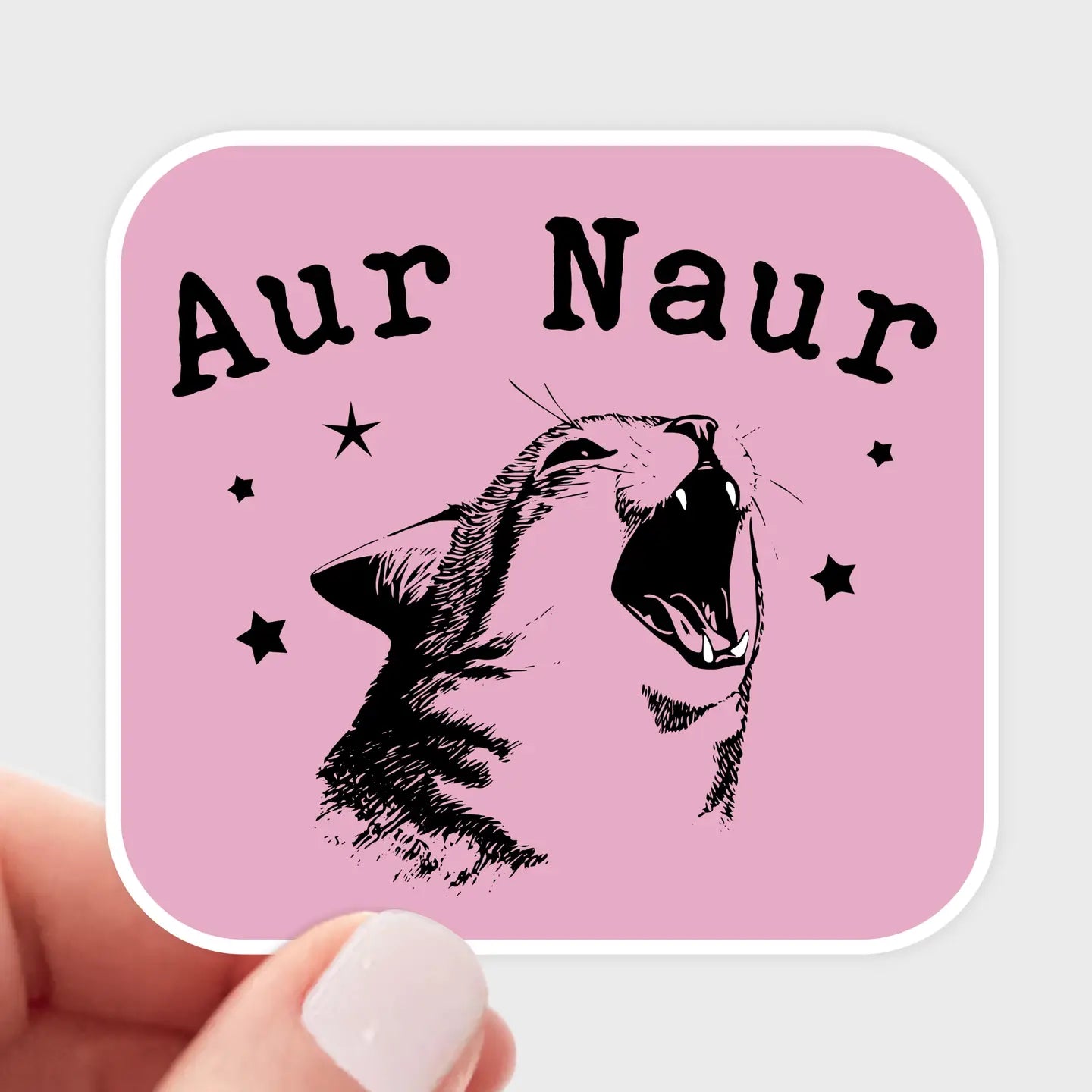Aur Naur - Sticker by Yarnival