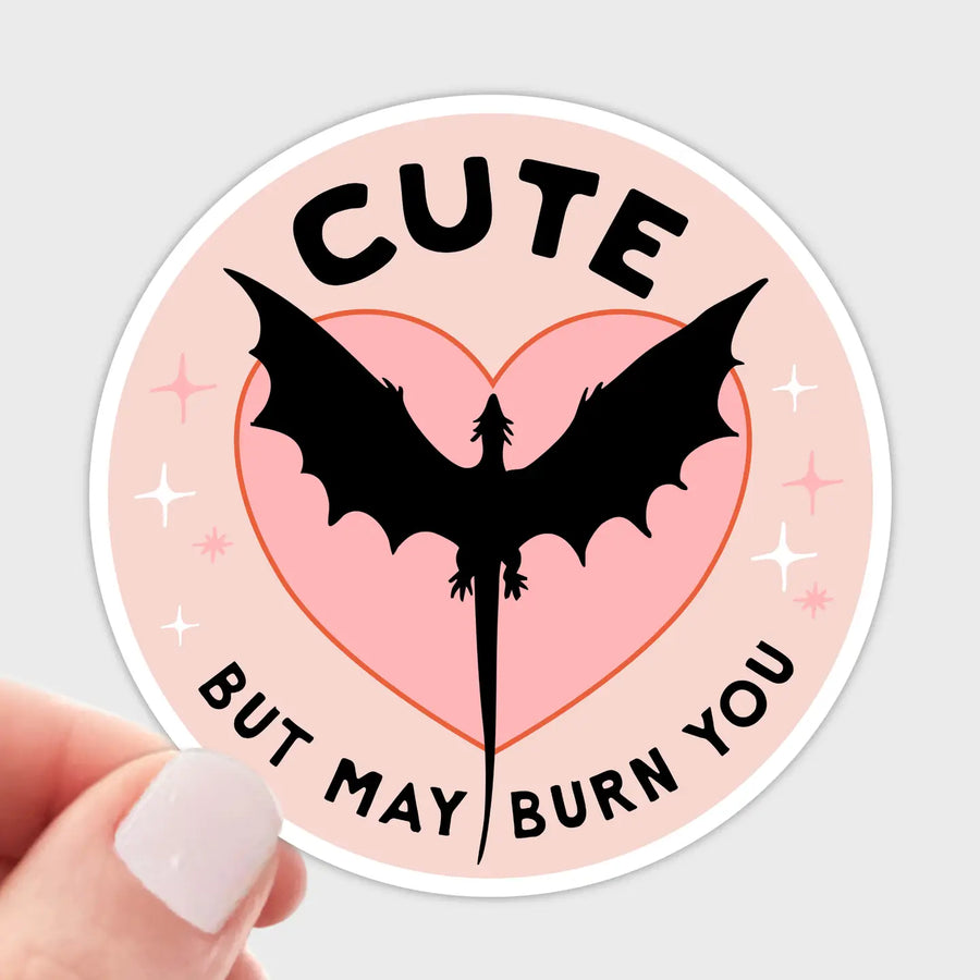 Cute But May Burn You - Sticker by Yarnival