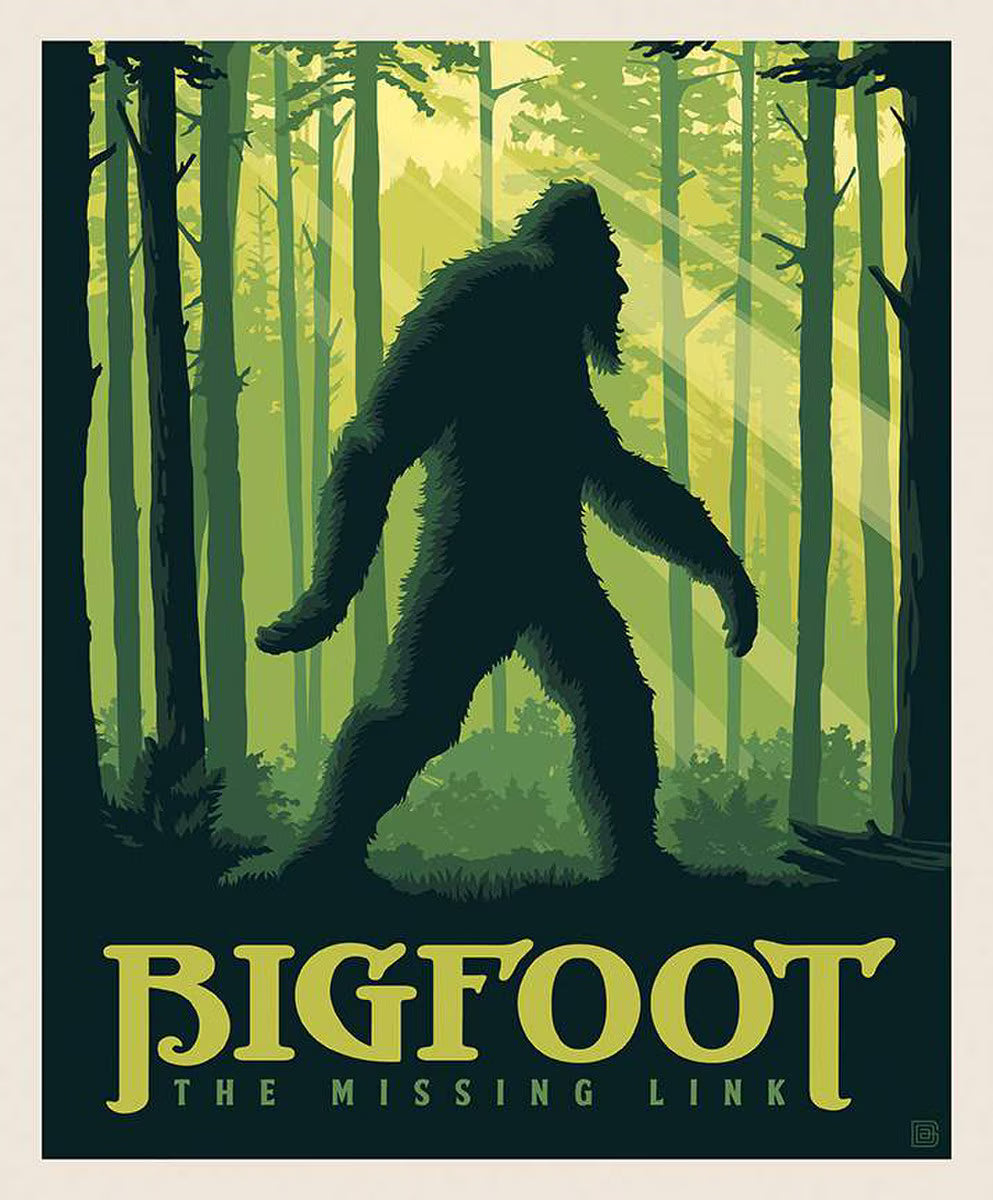 Legends of the National Parks Bigfoot The Missing Link Panel