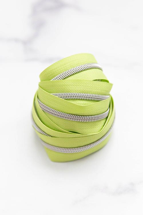 Zipper Tape Size #5 in Celery Mist by Knot and Thread 3 Yards