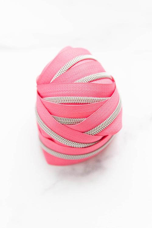 Zipper Tape Size #5 in Rosé Glow by Knot and Thread 3 Yards