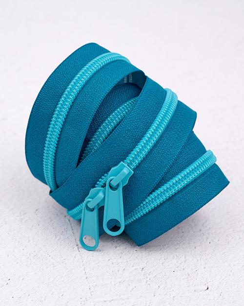 30" Zipper Aquamarine by Renaissance Ribbons